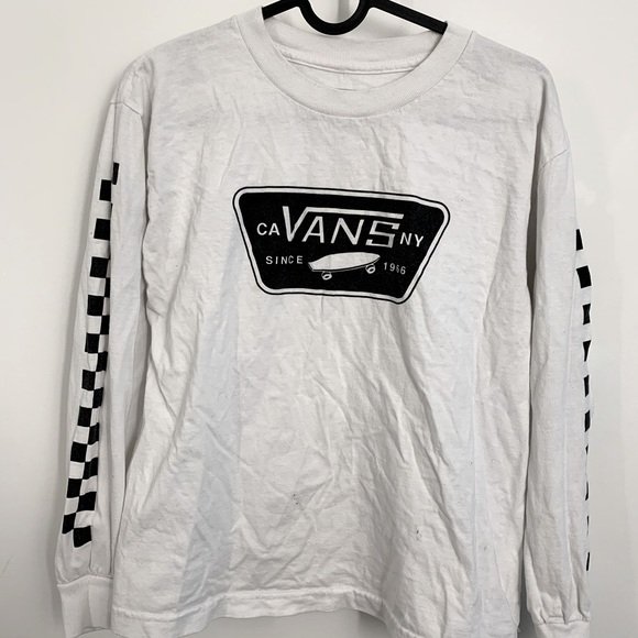 Children’s Vans checkered long sleeve t shirt (OG $ ~ 30) size medium - Picture 1 of 1